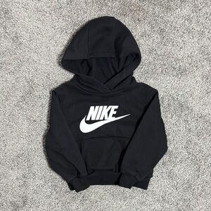 Nike Kids Black and White Logo Hoodie